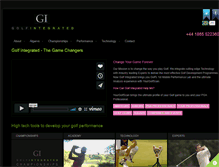 Tablet Screenshot of golfintegrated.com